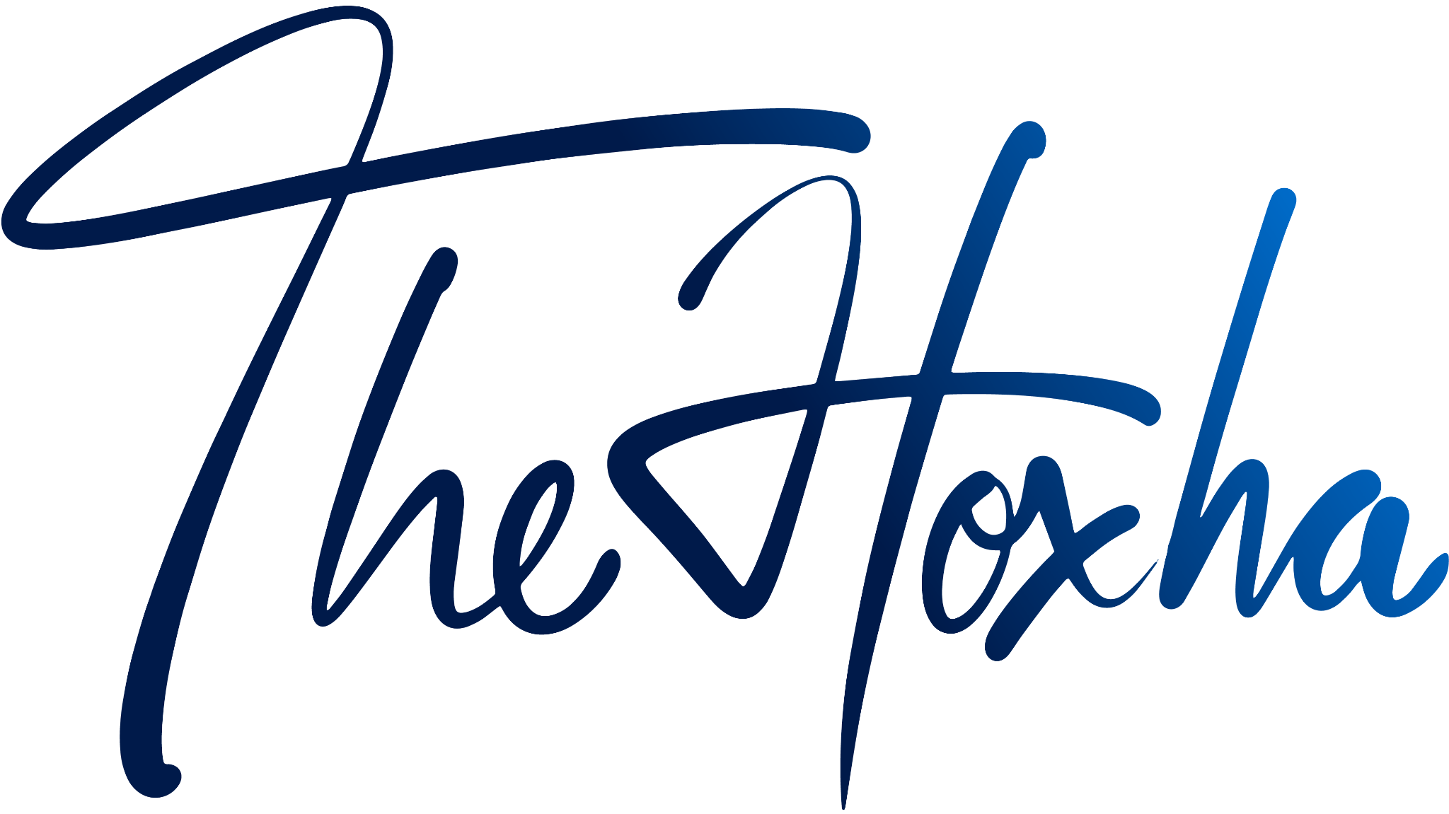 The Hoxha – Original-Schriftzug
